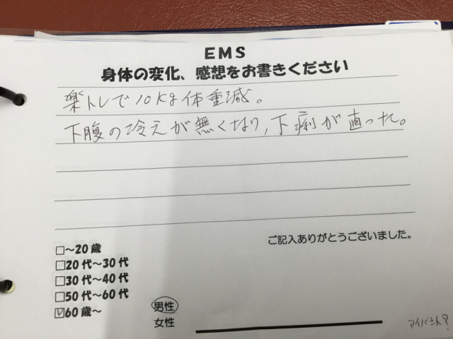 アンケート用紙