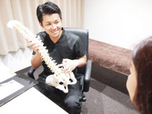 施術後の状態説明写真